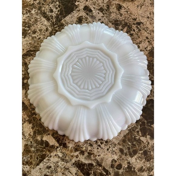 Milk Glass Deviled Egg Plate - Picture 5 of 12